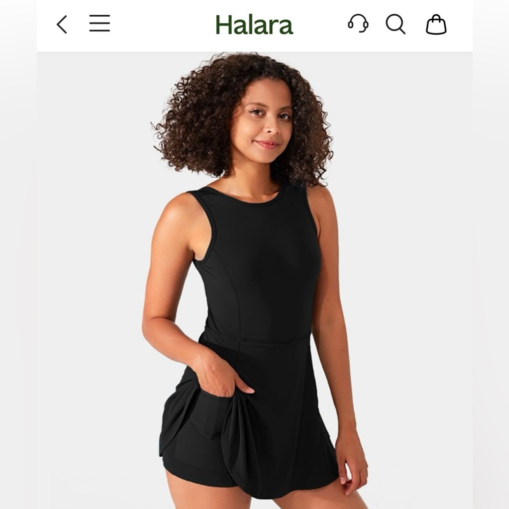 Halara Activewear/Golf/Tennis Dress (black) size M